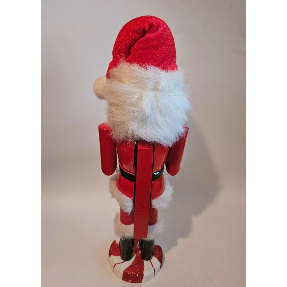 Senheng Santa Claus Wooden Nutcracker Christmas Countdown Calendar13 Inch KN0906